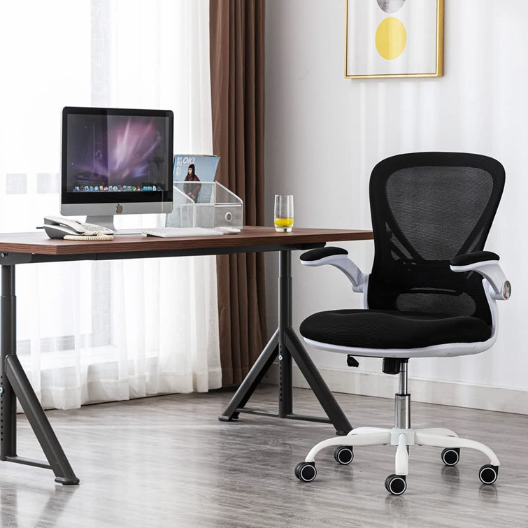 Ergonomic desk and chair outlet set